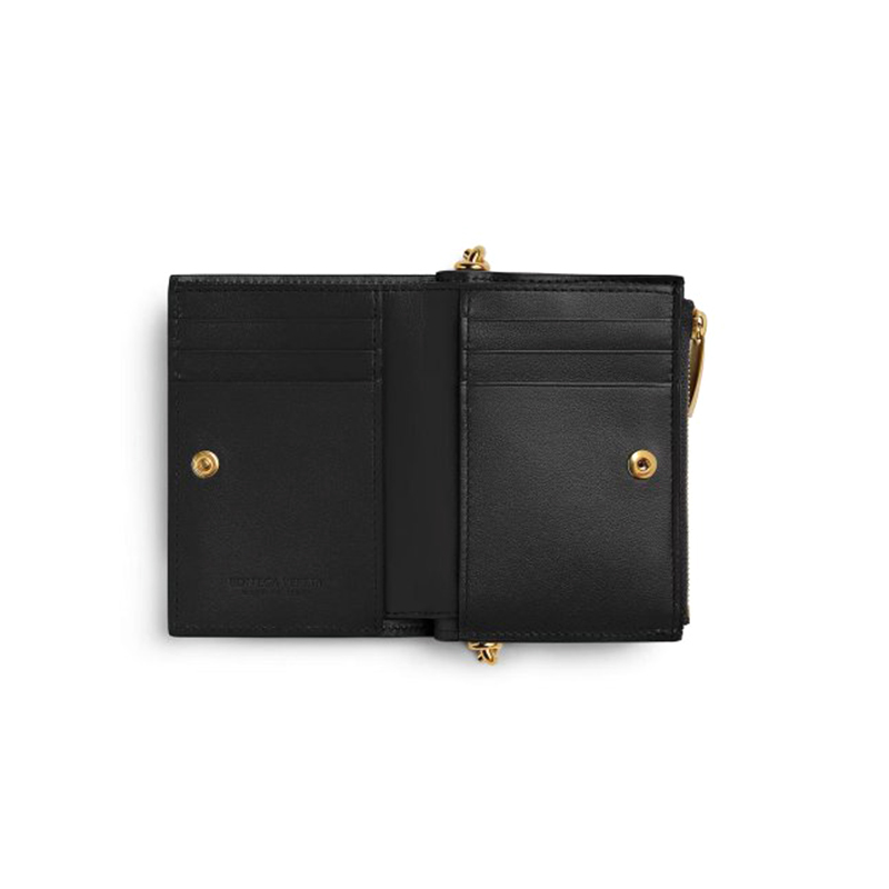 BOTTEGA VENETA SSOLSTICE SMALL BI-FOLD WALLET 788055 (11.5*10*1cm)